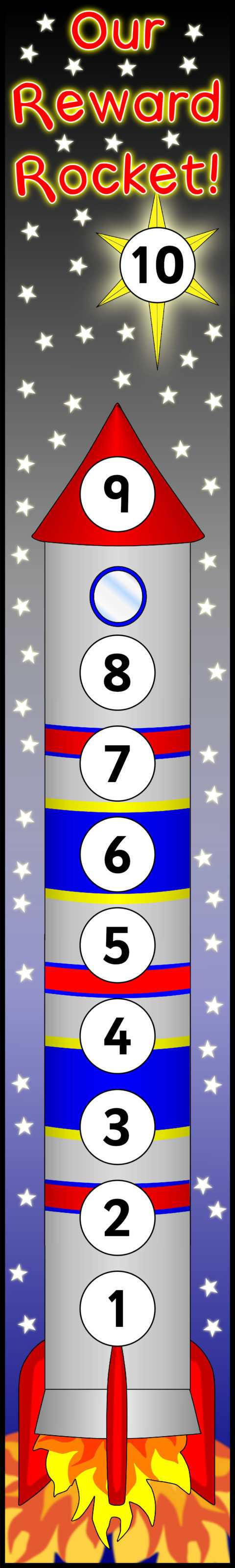 Rocket Ship Reward Chart