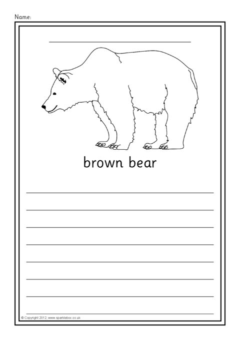 North American Animals Colour and Write Worksheets (SB9073) - SparkleBox