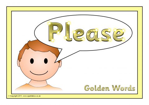 Golden Words Manners Posters.