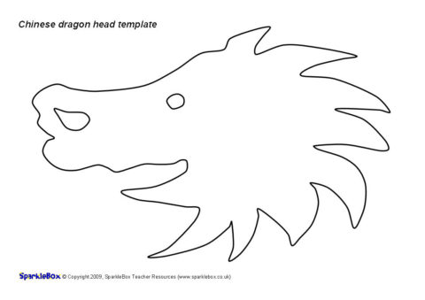 chinese dragon tail template