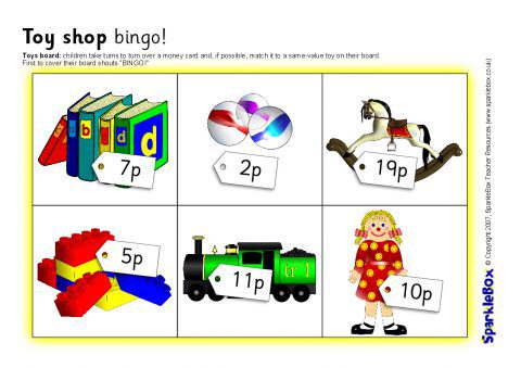 Toy Shop Bingo (up to 20p) (SB1131) - SparkleBox