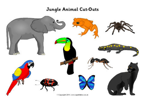 Jungle Animal Cut-Outs (SB10319) - SparkleBox