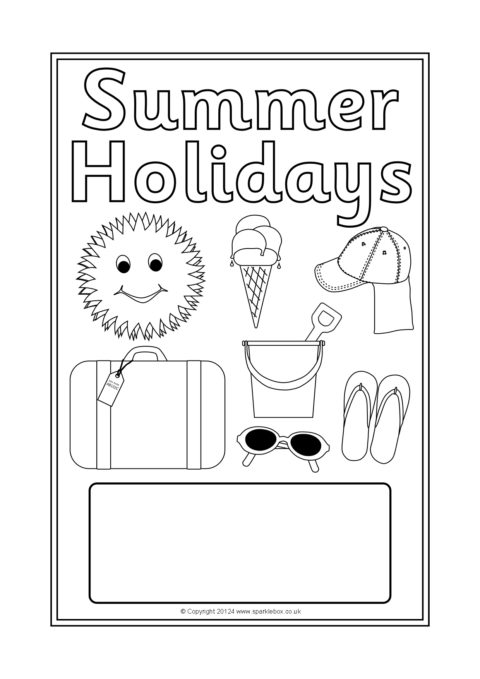 My summer book. Summer Holidays раскраска. My Summer Holidays раскраска. My Summer Holidays шаблон. School Summer Holidays раскраска.