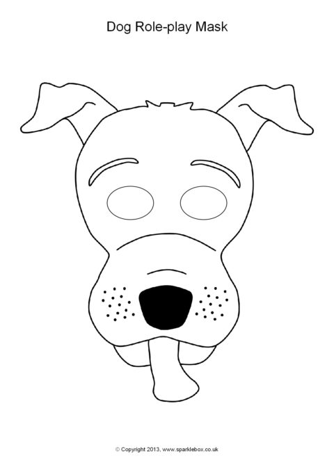 Dog Role-Play Masks (SB9942) - SparkleBox