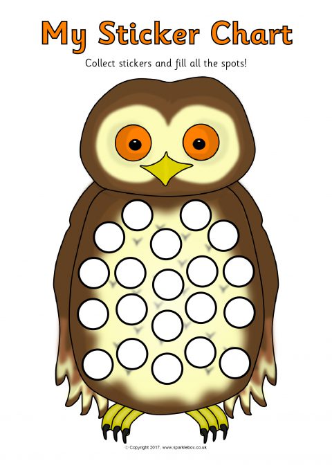 Owl Sticker Chart