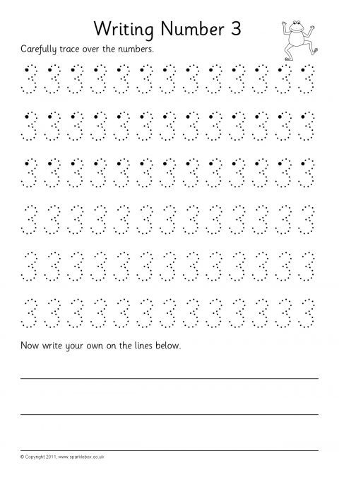 ‘Writing Numbers’ Formation Worksheets