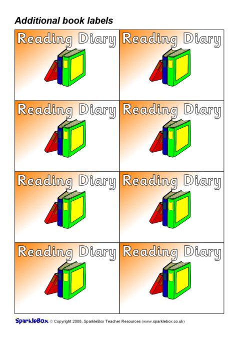 Sparklebox homework label 08 image