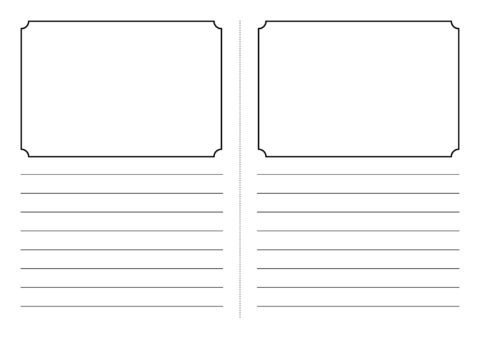 Foldable Story Book Writing Frame Template (SB3831) - SparkleBox