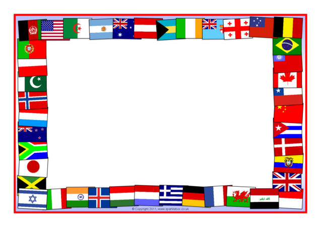 Flags Of The World Border Clipart